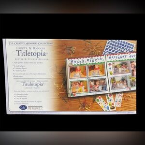 Creative Memories Titletopia Tool Circle & Banner Alingers for Letter & Stickers